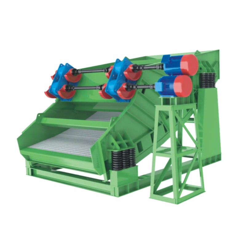 Banana shaped vibrating screen